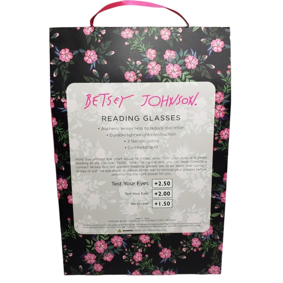Betsey Johnson +2.00 Reading Glasses Tortoise and Black Set of 3 - Picture 2 of 5